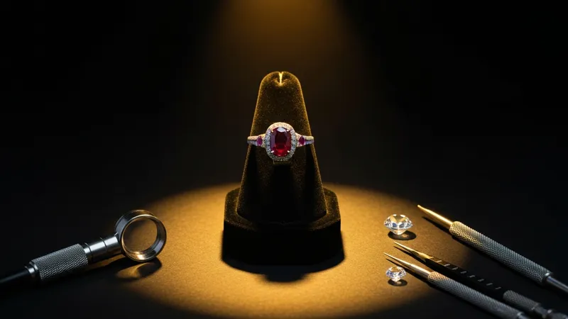 Bague Rubis Diamant